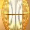 Lampade da parete Bamboo Lantern Shade Lamp Fixture Rustic Country Asian Japanese Sconce Light Home Camera da letto Soggiorno Corridoio