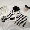 Cardigan Ins Primavera Autunno Ragazzo Bambini Maglione a righe lavorato a maglia Ragazza Baby Fashion Top manica lunga Giacca Capretto Cappotto casual in cotone 230310