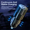 40W Dual PD Metal Car USB Charger 12-24V Snel oplaad Mini Fast Charger 3 kleuren