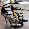 Moda Topuklar Sandaletler slaytlar Yaz Kutulu Daireler Seksi gerçek deri platform sandalet Ayakkabı Bayanlar Plaj ayakkabı tasarımcısı Stiletto Kadın Elbise Ayakkabıları