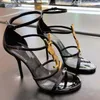 Fashion Heels Sandals slides Summer With box Flats Sexy real leather platform sandal Shoe Ladies Beach shoes designer Stiletto Women Dress Shoes