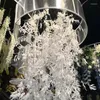 Fleurs décoratives feuilles suspendues artificielles vignes innovantes fausses brindilles de saule guirlande de plantes en soie chaîne de décoration de mariage fournitures de fête