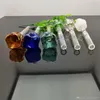 Smoking Pipes Colored rose glass straight smoke pot Glass bongs Oil Burner Glass