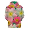 Men's Hoodies Colorful Floral Clothes Hooded Sweatshirt 3D Printed Fashion Cool Super Dalian Hoodie Casual Hip Hop Top Full Solid