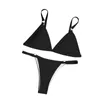 Kvinnors badkläder 2022 Sexiga kvinnor Hög midja bikini baddräkt badkläder sträng fme bandeau thong brasilian bikini set baddräkt bather strand 0310h23