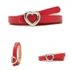 Belts Female Leather Belt Women Metal Buckle Stylish Ladies Vintage Heart Leisure Trouser Accessories 6C8256Belts