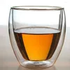 Wine Glasses 80/250ML Water Bottle Coffee Cup Heat-resistant Double Wall Glass Beer Handmade Mug Tea Whiskey Cups