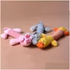 Brinquedos de cachorro CHEWS PLUSH Toy Pet Puppy Sound Chew Squeaker Squeaky Pig Pato de elefante Presente Droga Droga Droga de Home Garden Supplies Dh51y