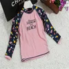 Endelar Yinfenging New Kids Girls Long Sleeve Print Two Piece badkläder baddräkt Holiday Swims Barn Simning Beachwear 2023 W0310