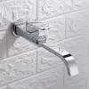 Grifos de lavabo para baño, fregona, grifo de piscina, montado en la pared, grifo de lavabo de balcón cromado de apertura rápida de latón negro pequeño frío individual