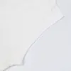 306 2023 العلامة التجارية نفسها سترة سترة قصيرة الأكمام أبيض سوداء سبيكة سبينت طاقم الرقبة Pullover الأزياء القماش مينغمي