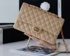 Luxury Duffle Bag Classic Flap Shoulder CC 2023 Designers Man Woc Clutch Bags Womens Lambskin Crossbody Tote Wallet Caviar Cosmetic Case quiltade väskor Kosmetiska väskor