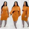 Sukienki swobodne ciepłe bodycon plus size midi dzianina dwuczęściowa dama kobiety zimowe golf z długim rękawem sukienka