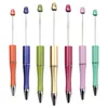 Sublimatie Ballpoint Pen Bead Diy aangepaste pen Plastic Beadable Pens Beads School Office Writing Supplies briefpapier bruiloft cadeau