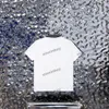 Xinxinbuy Men designer tee t shirt 23ss axelband krage bokstav jacquard kort ärm bomull kvinnor svart vit grå grön s-2xl