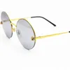 Casal de sol dos óculos de sol masculinos e femininos de designers 20% de pantera copos limitados redondo tons de champanhe lisos masculinos de óculos de sol Gafas de sol Hombrekajia