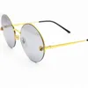 Óculos Panthere Limited com 48% de desconto Round Smooth Champagne Shades Mens Designer Glasses Carter Sunglass Gafas De Sol HombreKajia Novo