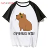 Mens TShirts capybara t shirt harajuku hip hop funny tee male streetwear tshirt top for men clothing 230310