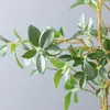 Decoratieve bloemen ficus blad diy home decoratie simulatie planten emulatie milan verlaat kunstmatige eucalytus groene takken bruiloft