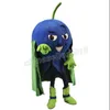 Cool Superman Blueberry Mascot Costume customize Cartoon Anime theme character Adult Size Christmas Birthday Party Costumes