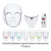 3D Vibration Massage Facial Mask 3Color Light Photon LED Elektrisch gezichtsmasker PDT Skin Verjongingstherapie Anti-Aging Acne Clearance Device468