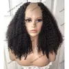 1b натуральные черные парики afo kinky curly 250density u часть человеческие парики волос для чернокожи