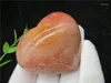 Dekorativa figurer Natural Ocean Jasper Heart Polished Love Crystal Healing Gemstone Prov Mineral Gem for Collection 140g
