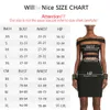 Casual Dresses Willbenice Winter Sexy Pink Red Bandage Women 2019 Party BodyCon för Vestido China Y2302