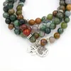 Strand Design Naturel Inde Onyx 108 Perles Bracelet Ou Collier Perlé Chanceux Avec Yoga Chakra OM Arbre De Vie Pendentif En Gros