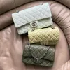 Женская классическая сумка через плечо с клапаном через плечо Woc Caviar Hobo Клатч Женская роскошная сумка-тоут Мужская дизайнерская кожаная цепочка из овчины Дорожные модные сумки