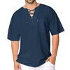 T-shirt da uomo Plus Size 3XL Camicia oversize da uomo 2023 Abbigliamento estivo Manica corta Solid Mens Casual Hip Hop Tee Homme