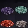 100 g/borsa Decorazioni per acquari Pietre preziose naturali Cristallo Ghiaia Chip Guarigione Minerale Quarzo Minerali Campioni Tumbled Stones Home Potting Decor Rocce decorative