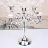 Retro Metal Candle Holder 3 Arms 5 Arms Candle Holder Exquisite Wedding Candlelight Dinner Romance Props European Home Decoration TH0889