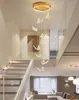 Modern Chandelier Butterfly Shape Art LED Stair Pendant Lamp For Home Dining Living Room Stairwell Villa Decoration