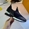 Klassieke run weg sneakers mannen vrouw echte lederen schoenen mannen racer sport sneakers dames veter zwart bruine schoenen flats casual trainers schoenen met doos