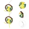 Decorative Flowers Wreaths 2 Pcs Easter Vine Circle Front Door Wood Branch Ring Plastic Rattan P230310 P230310