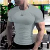 Mens TShirts Summer Short Sleeve Fitness T Shirt Running Sport Gym Muscle Tshirts Oversized Workout Casual High Quality Tops Clothing 230310