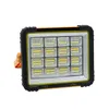 100W Solar Flood Lights Multifunctional Portable Work Lamp IP66 Waterproof Outdoor Floodlight 192LED Rechargeable Handheld Work Lights