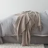 Mantas Colcha de siesta Manta de punto a cuadros Cubierta de aire acondicionado para camas Sofá Cómodas Mantas cálidas con borlas