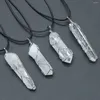 Pendant Necklaces Women Necklace Natural Stone Clear Quartz Irregular Winding For Gift Jewelry