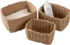 Storage Baskets Set of 3 Baskets Braided Storage Baskets Storage Boxes for Accessories Make-Up Bathroom Organiser Changing Table Organiser 230310