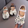 Flat Shoes Girl's Pu Leather 2023 Autumn Children's Princess Kids Baby's Toddler Casual single