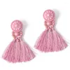 Boucles d'oreilles pendantes tissage gland en résine pour femmes avec pendentif de Style bohème Simple donner le cadeau une fête sur la plage