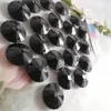 Chandelier Crystal Camal 20pcs Black 20mm Acrylic Sunflower Round Loose Beads 2 Holes Prisms Lamp Parts Accessories Wedding Centerpiece