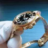 Dial Mens Gold Watch U1 Designer Automatic Sapphire 904L Rostfritt stål Sports Watch vs Luminous Gmt Montre de Luxe Root Beer Luxury Montre