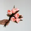 Decoratieve bloemen Luxe Vintage Real Touch Big Tulpen Bruid Bouquet Wedding Decoratie Mariage Deco Fake Home El Fleurs Artificielles