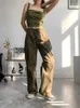 Женские брюки Capris goplus свободные штаны Женщины мешковатые черные зеленые брюки широкие брюки с высокой талией Hosen Damen Pantalon Taille Haut