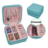 Jewelry Pouches PU Imitation Leather Box Charm Lady Ring Necklaces Storage Display Case