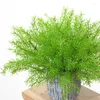 Декоративные цветы искусственная спаржа папорочная трава высококачественная кустарника цветочные дома зеленый пластиковый растение для