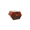 Hexagon Design Cedar and Rosewood Cigar Humidor - 50 Cigar Capacity with Hygrometer and Humidifier